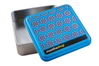 Μεταλλικό Κουτί Δώρου "ΜΠΛΕ" - mastihashop