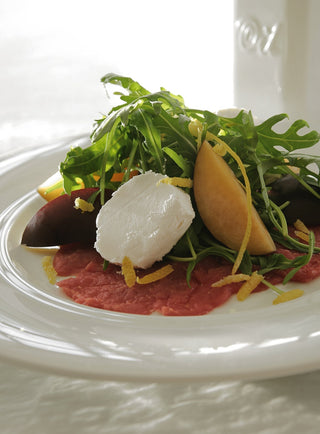 Καρπάτσιο κλασικό με ρόκα, μανούρι και ελαιόλαδο αρωματισμένο με μαστίχα -  mastihashop