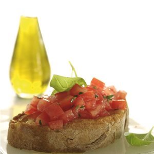 Κλασσική μπρουσκέτα με ελαιόλαδο αρωματισμένο με μαστίχα -  mastihashop