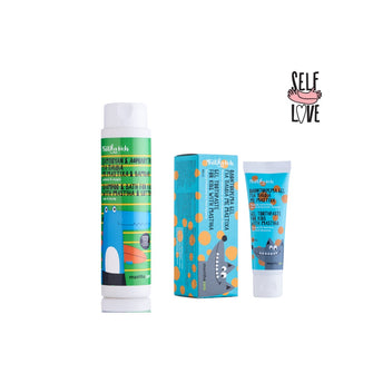 Shampoo and Bath with Mastiha and Cotton for Kids (+3) 300ml and Gel Toothpaste for Kids (3+) with Mastiha 50ml, -50%