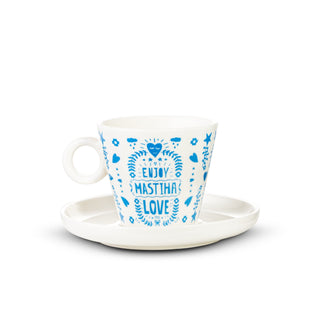 Φλυτζάνι Cappuccino Enjoy Mastiha Love - mastihashop - ΤΟΥ-229