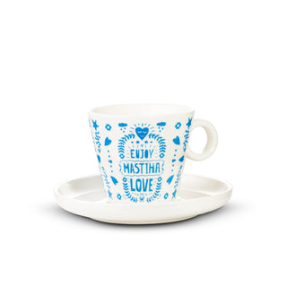 Φλυτζάνι Cappuccino Enjoy Mastiha Love - mastihashop - ΤΟΥ-229