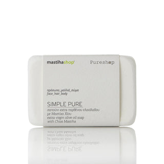 Simple Pure, extra virgin olive oil soap with chios mastiha
