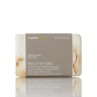 Mastiha Pure, extra virgin olive oil soap with skinos leaves and chios mastiha