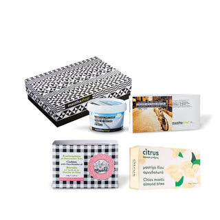Χάρτινο Κουτί Δώρου με Παραδοσιακά Γλυκά Μαστίχας - mastihashop - ΔΩΡ-033