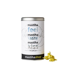 Καραμέλες με Μαστιχέλαιο Χίου στη Γέμιση σε Μεταλλική Συσκευασία Δώρου 250g - mastihashop