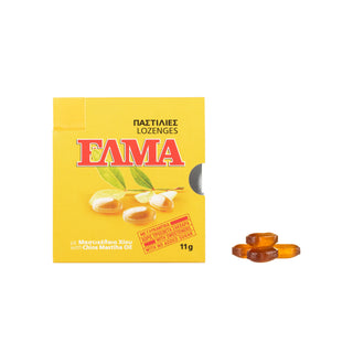 Παστίλιες με Μαστιχέλαιο Χίου 5x2.2g ΕΛΜΑ - mastihashop