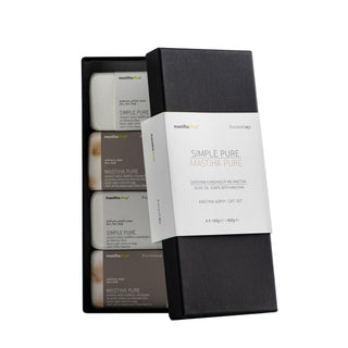 Σαπούνια Pure Ελαιολάδου με Μαστίχα σε Κασετίνα Δώρου 4×100g - mastihashop - ΚΑΛ-140