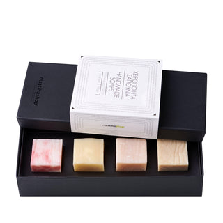 Χειροποίητα Σαπούνια σε Κασετίνα Δώρου 4x47g - mastihashop - ΚΑΛ-230